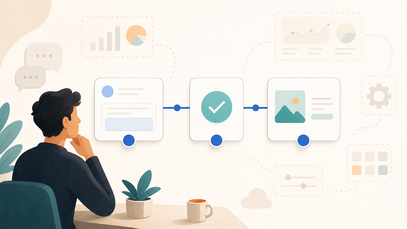 A focused MVP workflow with one simple customer job completed from start to finish.
