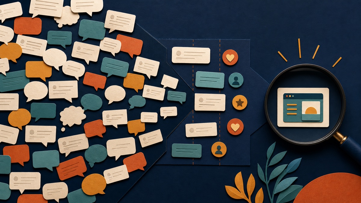 Community comment cards forming an evidence trail toward a validated SaaS product idea.